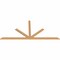 Ekena Millwork Saratoga Timber Gable Bracket, Western Red Cedar, 96"W x 44"H x 1 1/2"D x 3 1/2"F, 11/12 Pitch GBW096X44X0204SAR00SWR - alternate 4